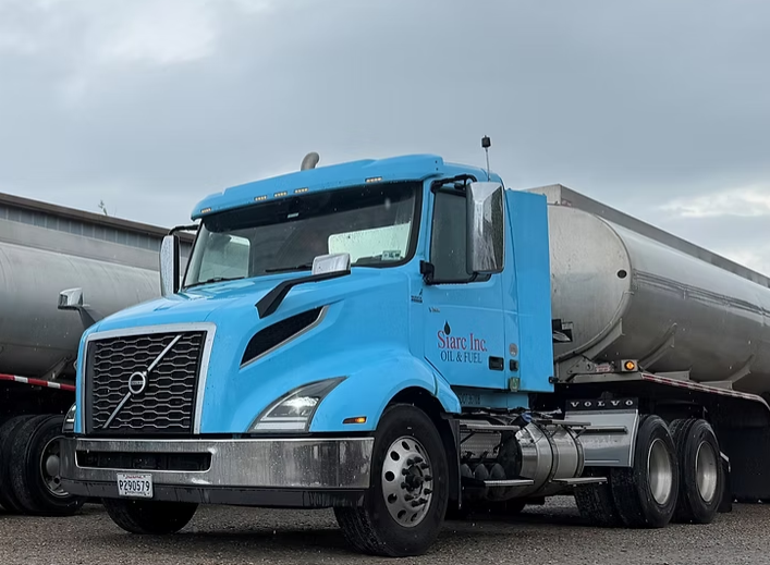 Siarc Inc. Oil & Fuel blue Volvo tanker truck