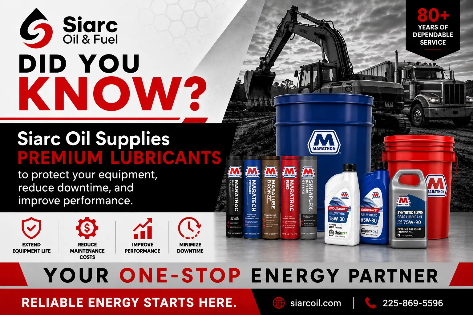 More Than Fuel: Premium Industrial Lubricants from Siarc Oil