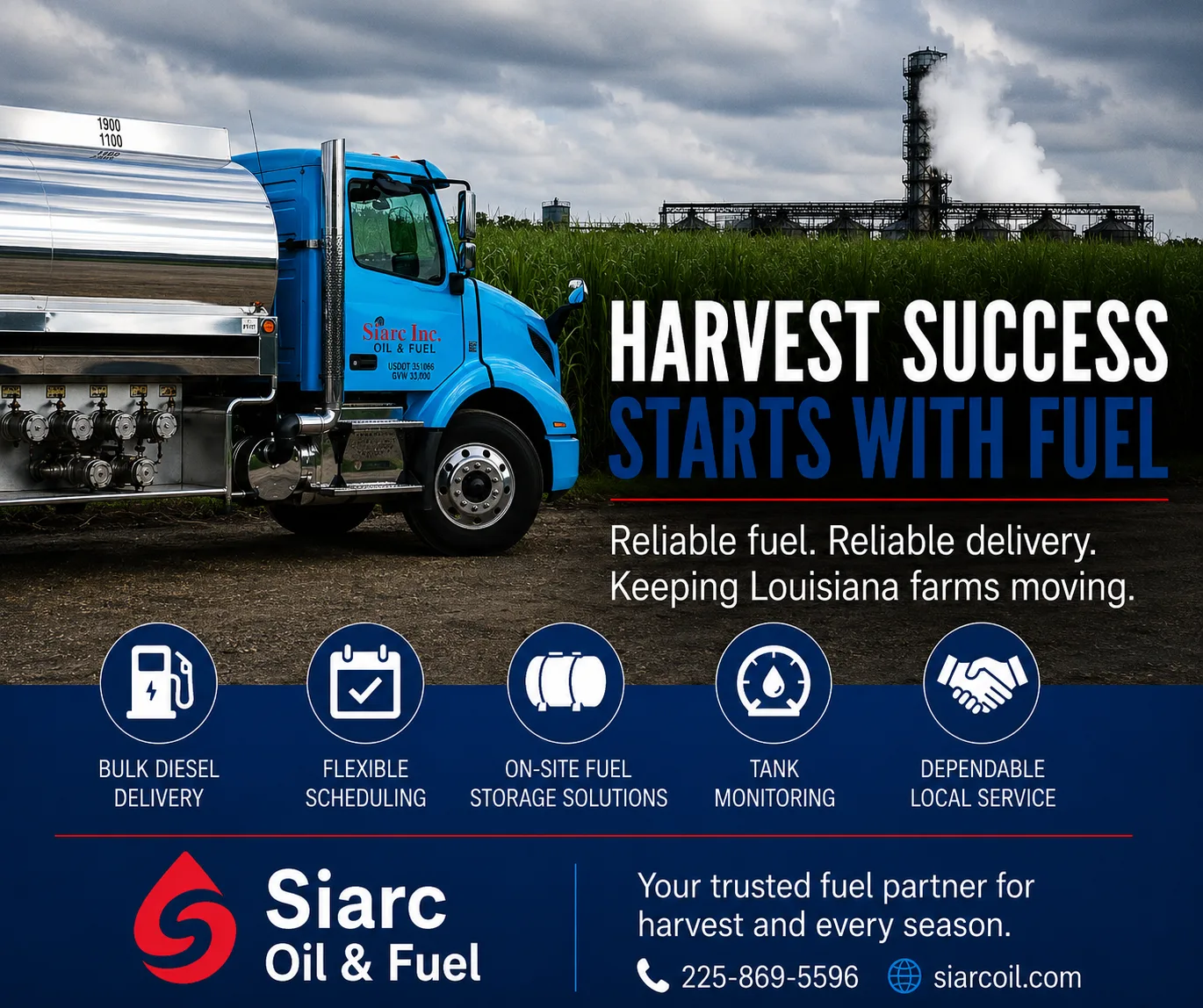 Harvest Farm Fuel Planning: How Louisiana Farmers Can Avoid Downtime During Harvest Season